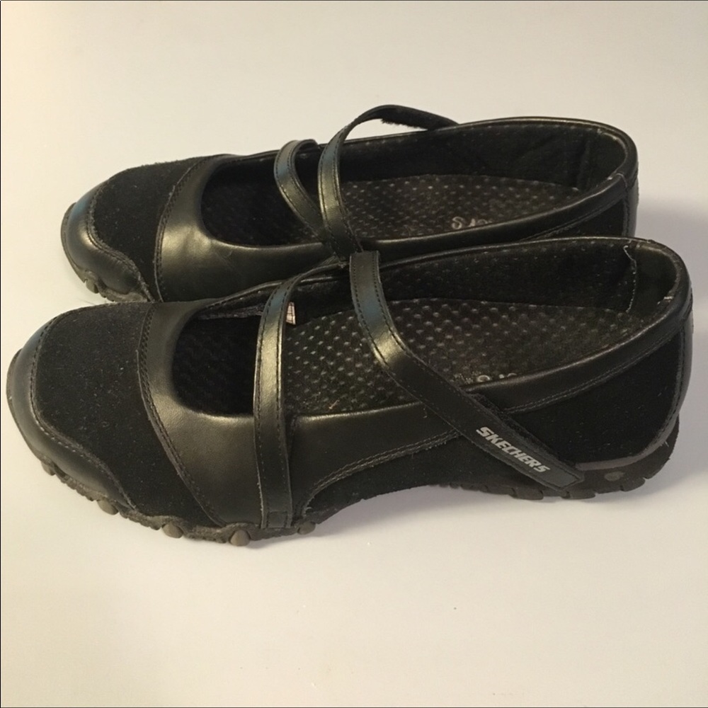 Skechers Bikers step up leather shoes
